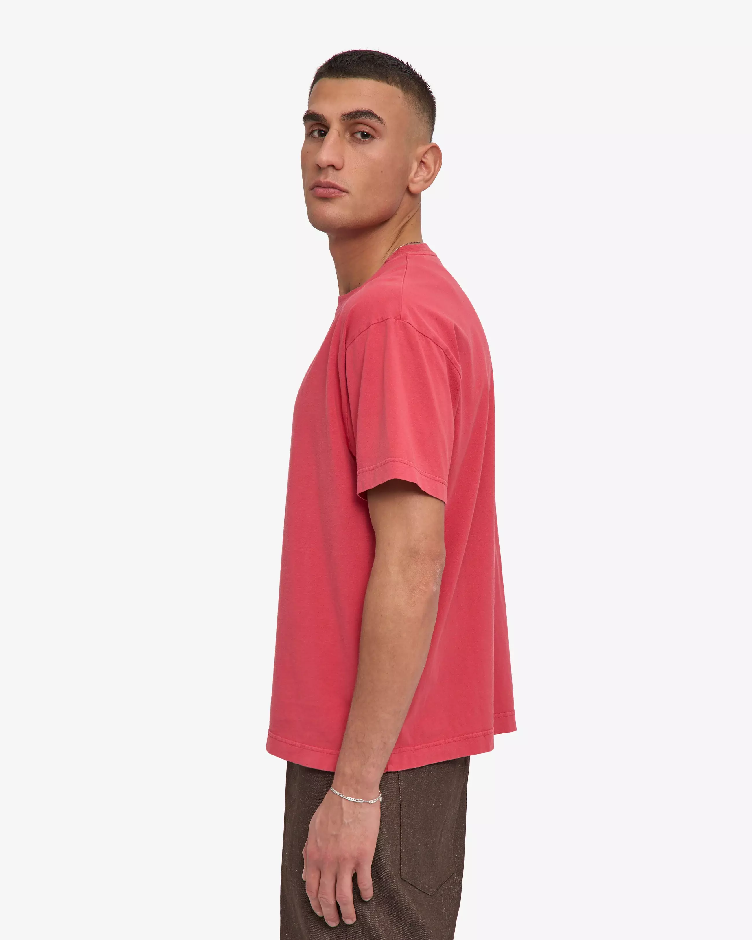 Colorful Standard Oversized Organic T-Shirt Faded Red Herren rot